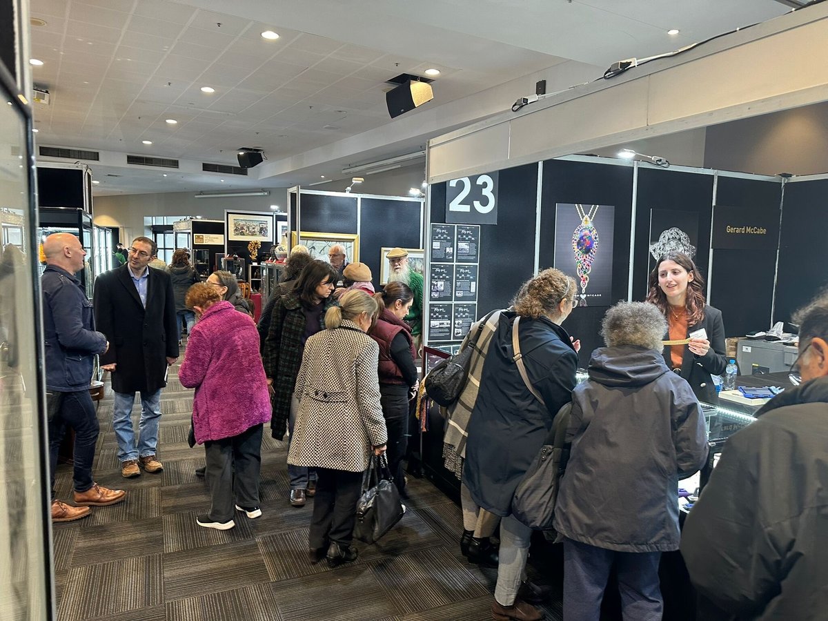 Customers browsing our collection of antiques at The Melbourne Fair.